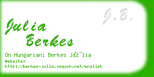 julia berkes business card